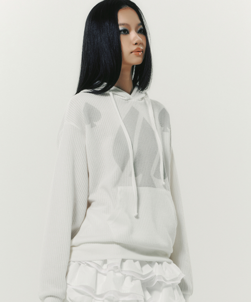 SPACE HOODIE белый