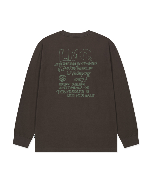 FN DOODLE LONG SLV TEE brown