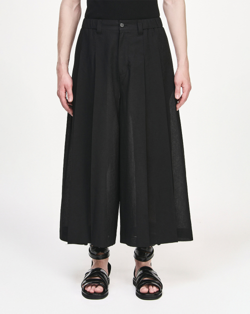 Брюки SONGZIO HOMME Edge Fold Crop Wide Black SI2PT250BK