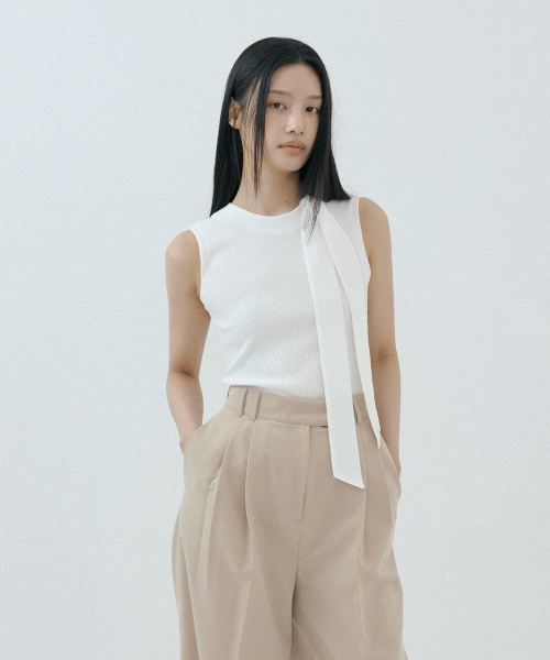 Scarf горловина Ribbed Tank (cream)