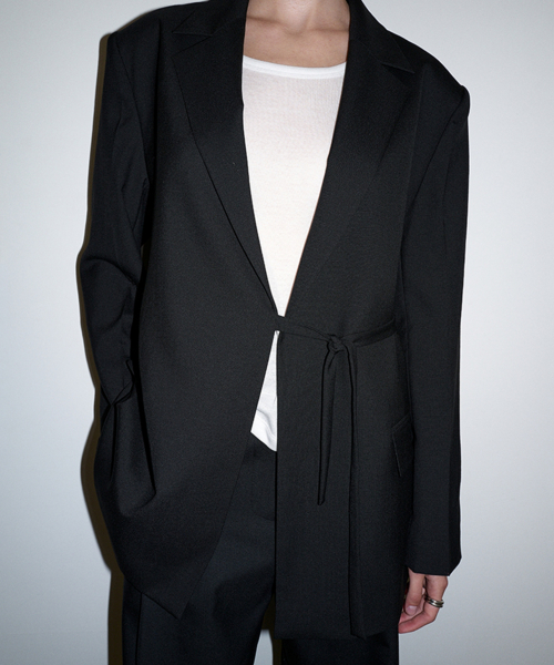 TIED JACKET BLACK