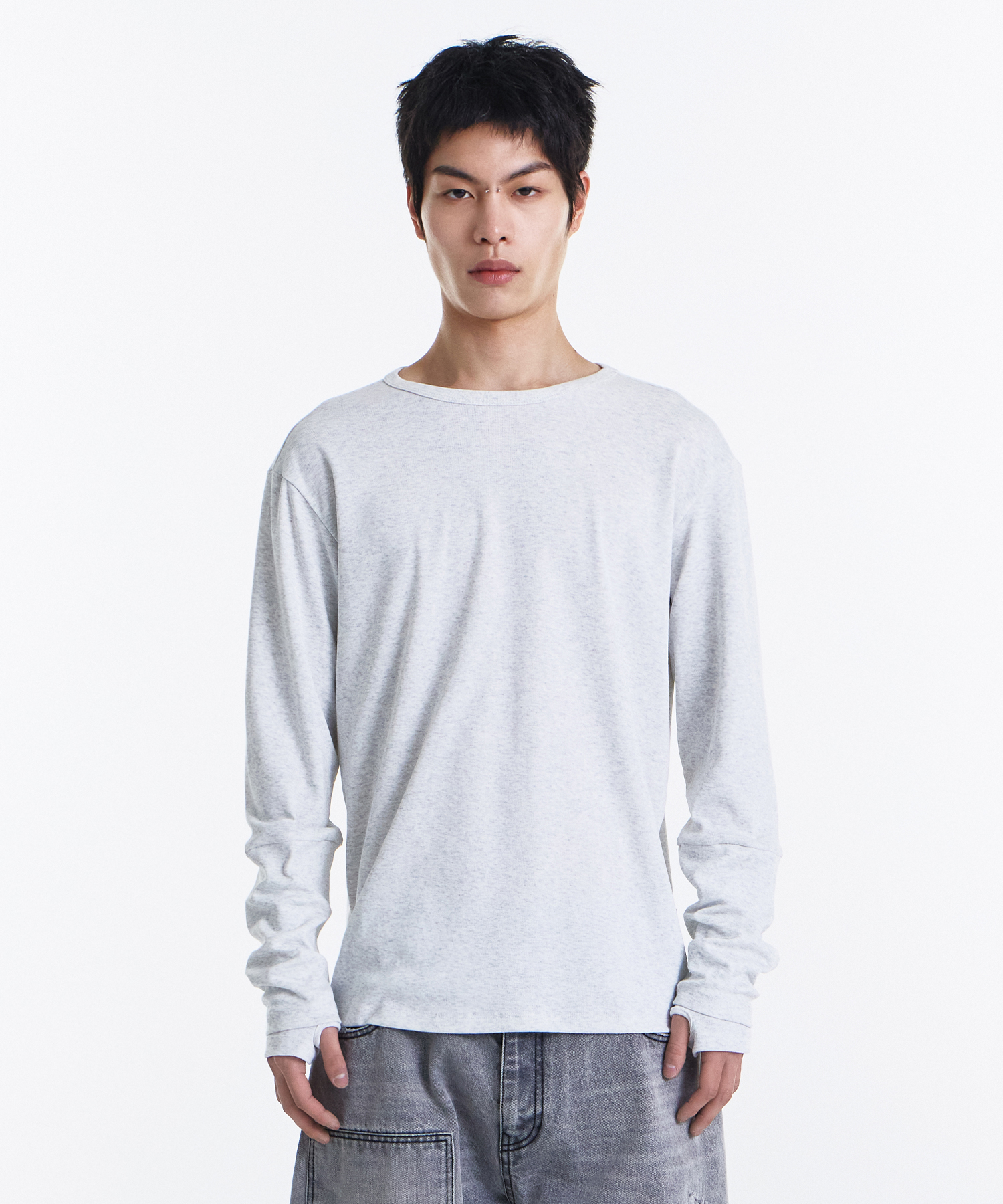 Loop Overlayer Long sleeve (Melange белый)