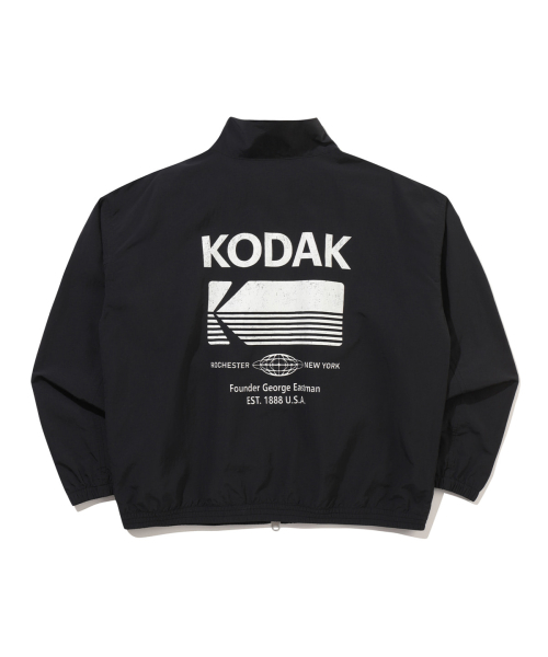 Куртка с высоким воротником и большим лого Essential BLACK