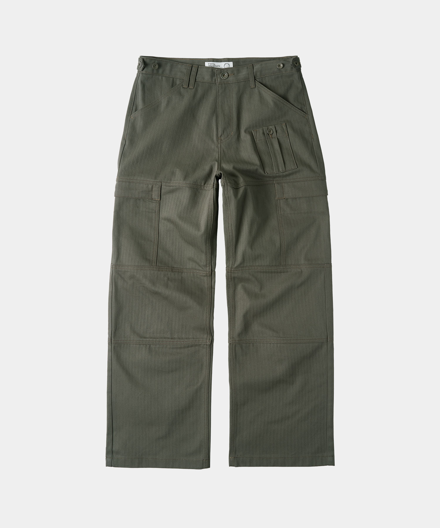 Брюки карго 4 Panel из твила елочкой (Khaki)