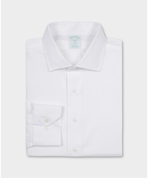 Non-Iron английская рубашка Herringbone (White) BBTSMF0179W