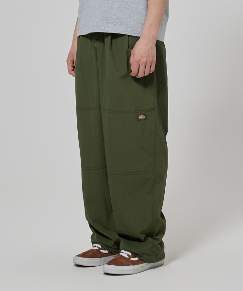 Легкие нейлоновые брюки с двумя защипами, Olive