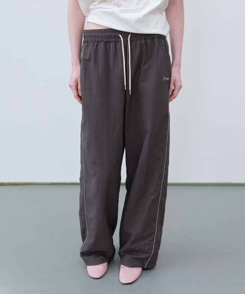 Side line nylon string pants [FRSP06PT05] Charcoal