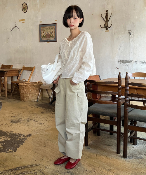 Parachute cargo washed pants [FRSP05PT03] бежевый