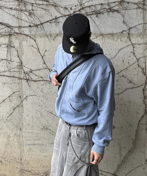 DEV:10 Кёрв Худи ZIP-UP_VINTAGE Синие
