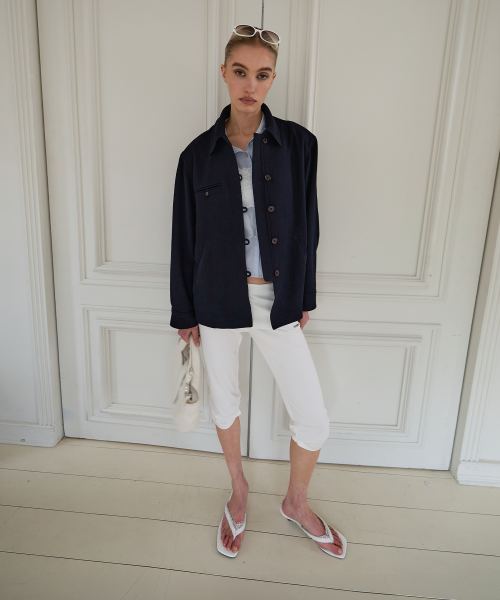 Однобортный жакет Terranova French Navy
