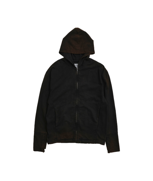 Худи на молнии Bleached Slub (Bleached Black)