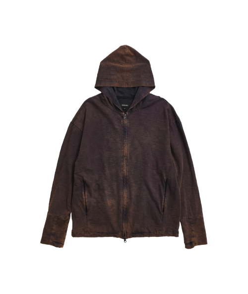 Худи на молнии Bleached Slub (Bleached Navy)