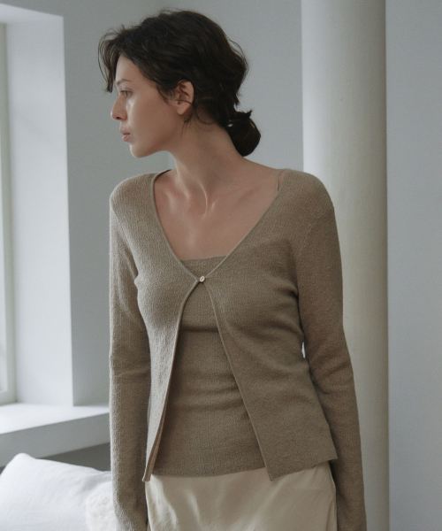 Elin One-Пуговицы Cardigan_4Color