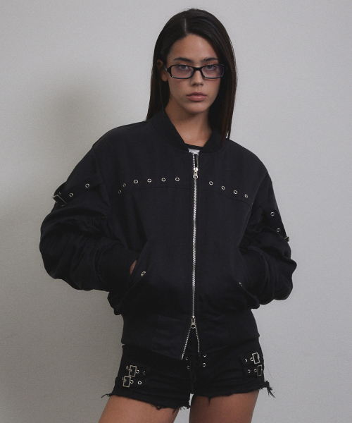 Eyelet Strap MA-1 Куртка (Чёрные)