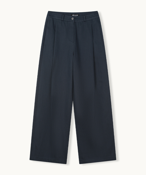 Хлопковые брюки Natural (Navy) MBFSPA003NV