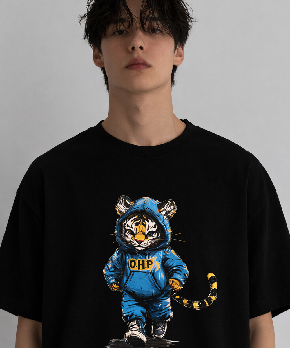 Футболка OHPxAIDAEVE Super Saiyan Tiger Semi-Over Fit