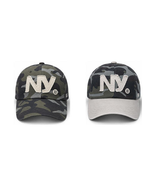 NY 로고 카모 볼캡 2colors (BKE5UCW600)