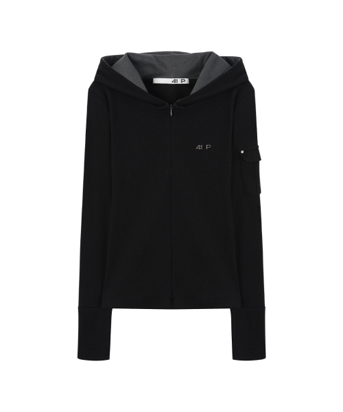 41pray Hoodie Bodysuit Black シズニルック 41pray Hoodie Bodysuit