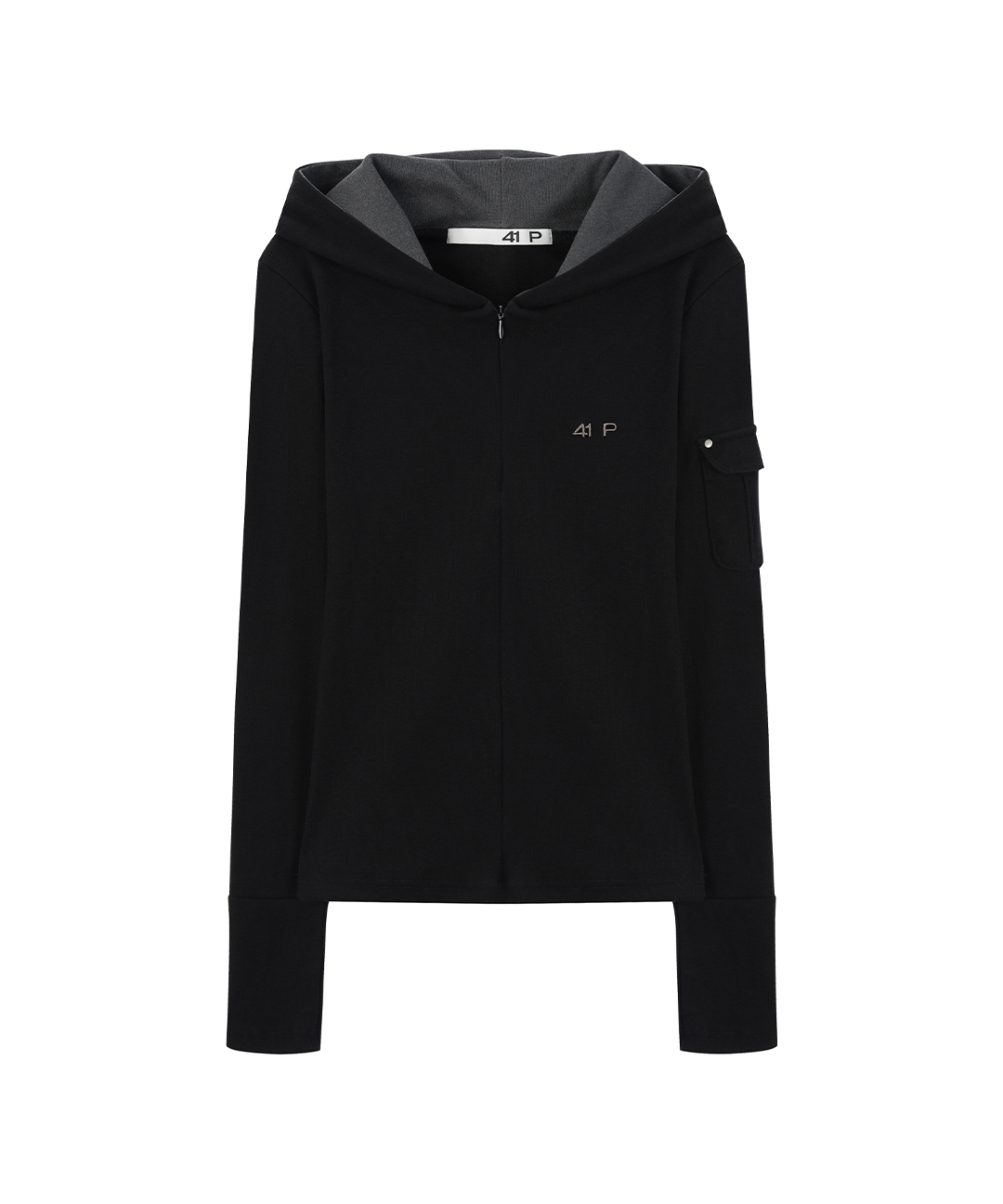 Half-Zip Худи / Чёрные