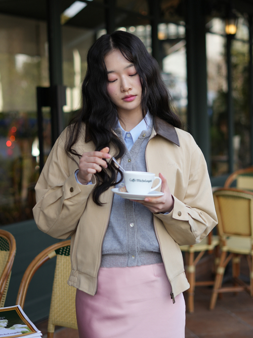 NOTTINGHILL Cotton Bomber (Notting Hill) — BEIGE