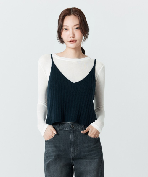 [2PACK] 26SS 폭스울 블랜디드 뷔스티에