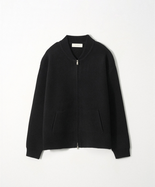 Formal 2-Way На молнии Трикотаж Cardigan_Black