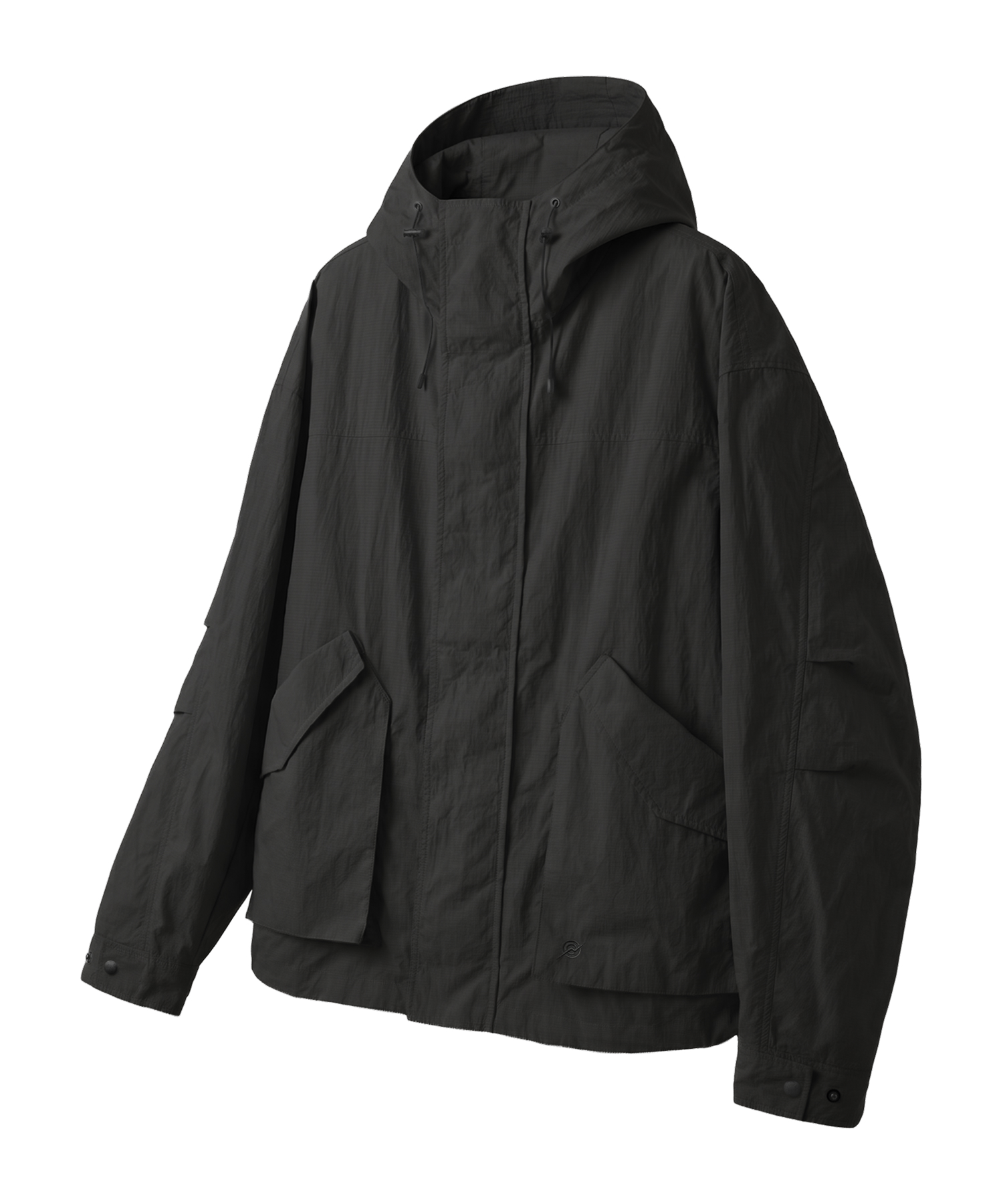 NYLON RIPSTOP LIGHT WEIGHT SHELL Короткая-Куртка - Чёрные
