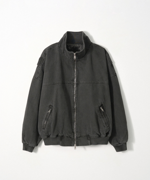 Pigment Flight Jacket_Charcoal