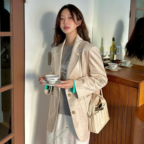 Замшевая куртка oversize PS1TJ261