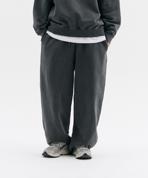 SCOTCH SOLID LOGO PIGMENT SWEATPANTS