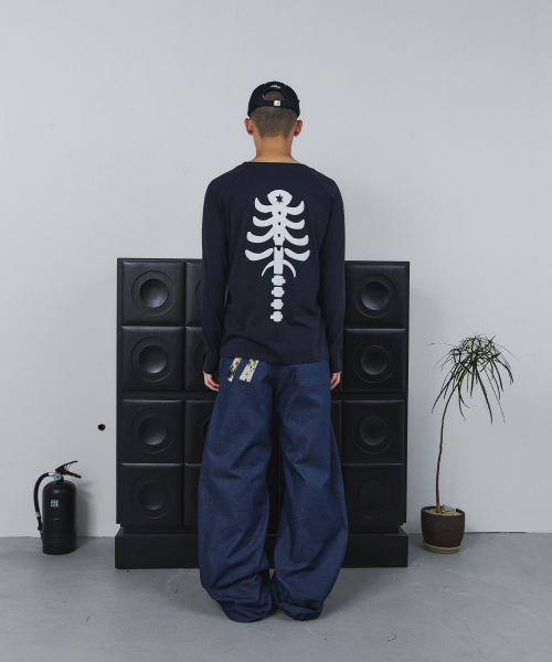 Лонгслив Bone (Navy)