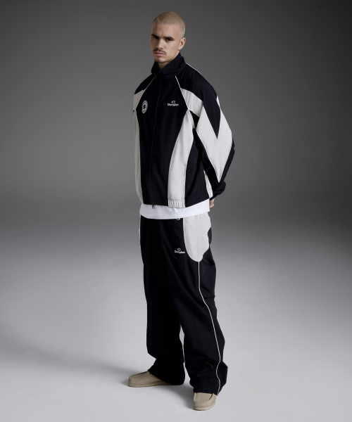 Спортивные штаны с колорблоком и логотипом Navy