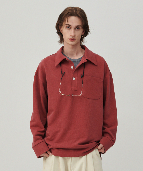 Пике-свитшот 90s Archive washed Red