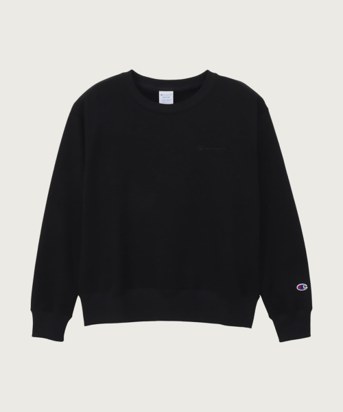 Женский базовый свитшот с малым лого Black