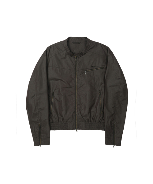 Coated Nylon Zip Jacket [DEEPBROWN]_SEJK034DEEPBROWN
