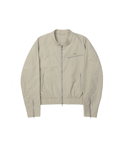 Coated Nylon Zip Jacket [BEIGE]_SEJK034BEIGE