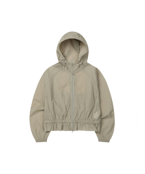 Ruffle Windbreaker [BEIGE]_SEWJK002BEIGE