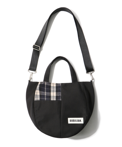Circular Cross bag_Check Black