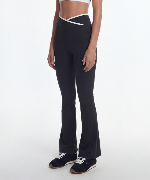 Легинсы буткат Support Cross (Black)