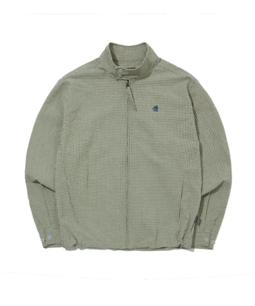 Рубашка на молнии Seersucker Harrington Olive FS1WJ14U