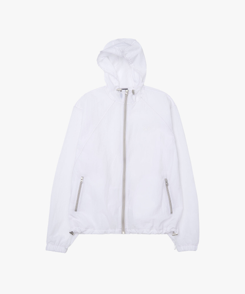Асимметричная ветровка Curved Line White : RADIANT177