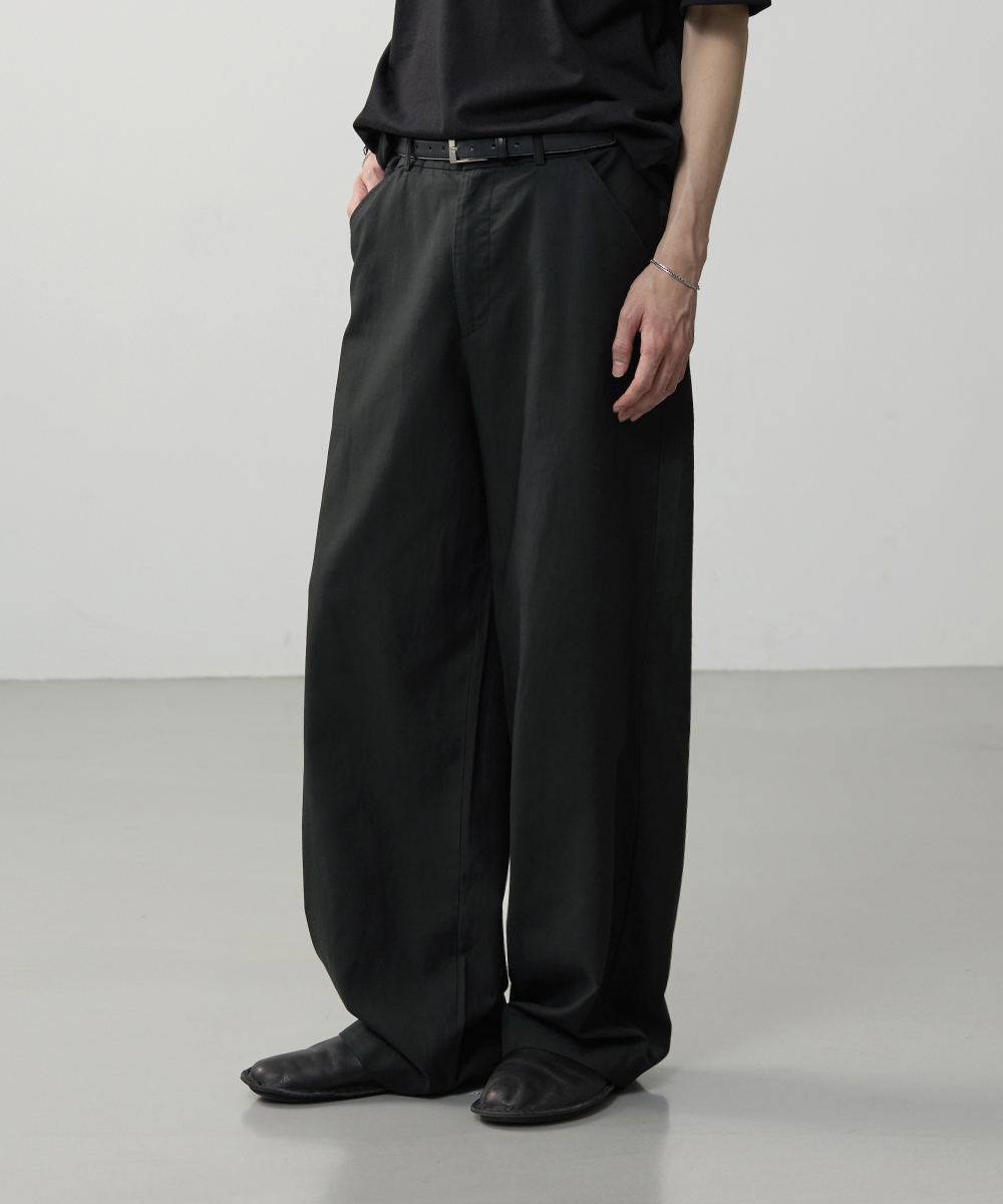 Tencel Cotton Wide Trousers – Washed