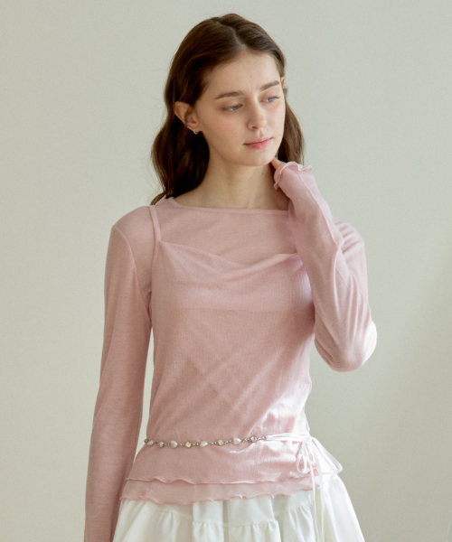 SWAY BUSTIER SET_PINK