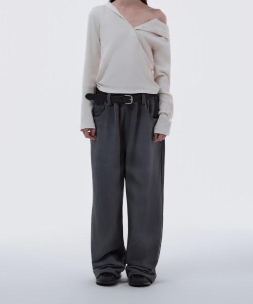 Denim Dyed Sweat Pants