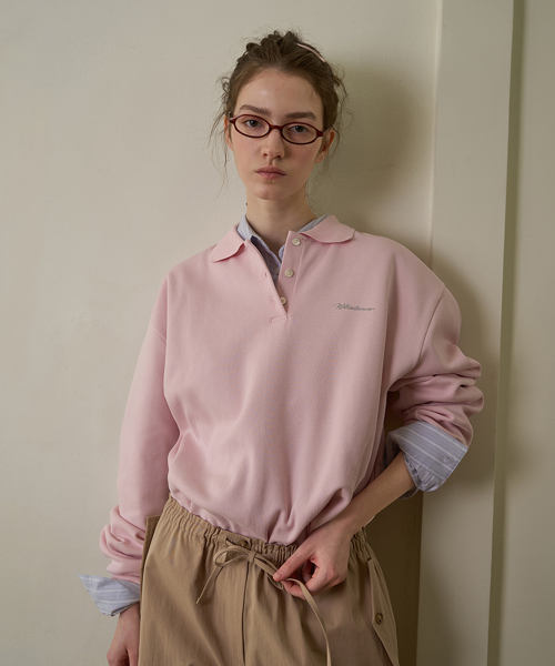 Футболка-поло с логотипом_pink