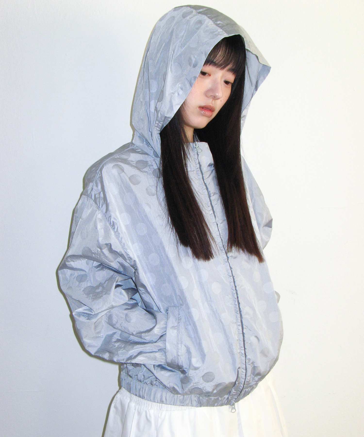 GLOSSY DOT WINDBREAKER