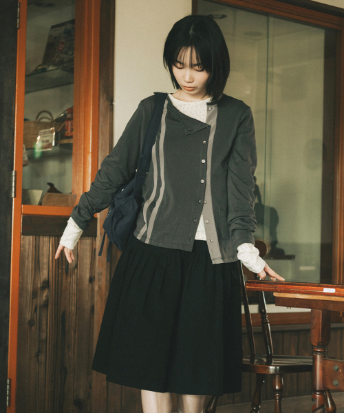 TWO-TONE LINE POCKET кардиган,