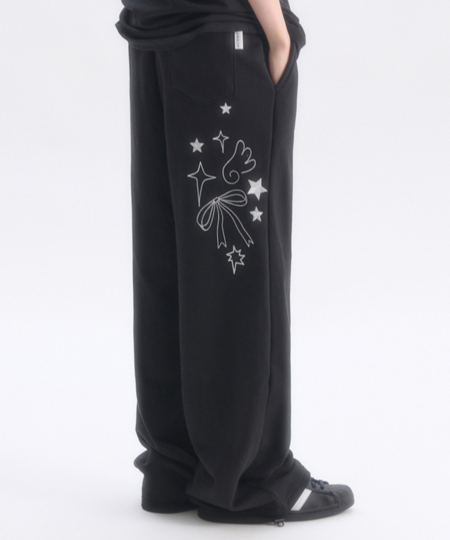 Angel And Ribbon Straight 2-Way Wide pants AP1002 ()