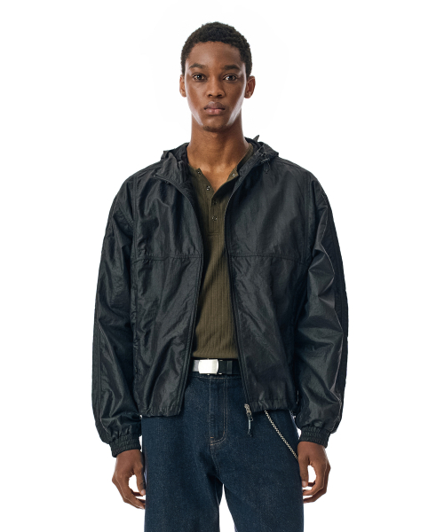 Flap Sheer Windbreaker _SEJK010NYBLACK nyblack
