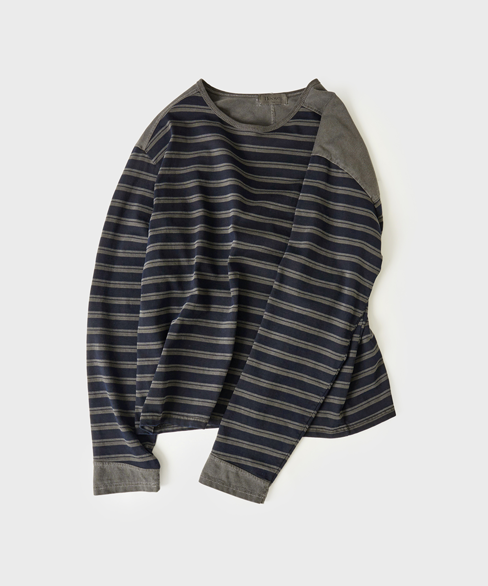 Multi-Mix Stripe Long Sleeve тёмно-синий